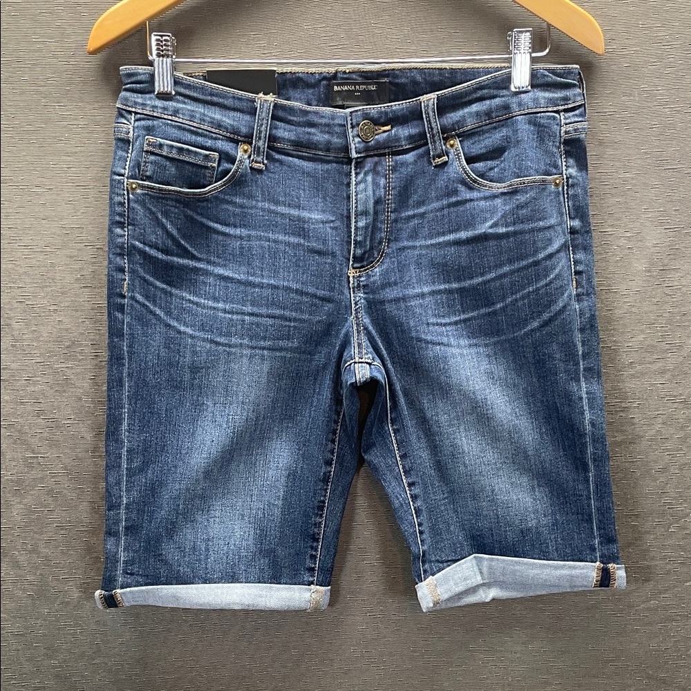 Banana Republic Factory Classic Blue Denim Shorts